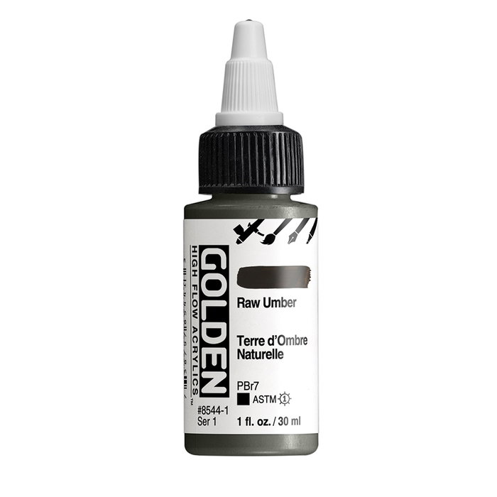 Golden Peinture acrylique High Flow Terre de Sombra Naturelle 30 ml Golden Peinture acrylique High Flow Terre de Sombra Naturelle 30 ml