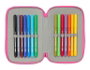 Safta Plumier triple avec 37 pièces Kuromi, dimensions 12,5x19,5x5,5 cm, à partir de 3 ans
