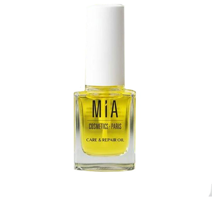 Mia Cosmetics Paris Huile réparatrice et nourrissante pour ongles et cuticules 11 ml - avec Oméga, kératine, vitamines E et F