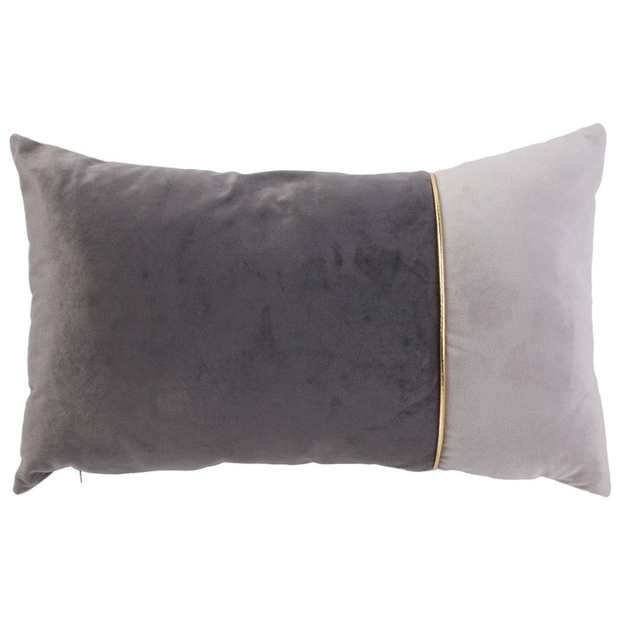 Home Deco Factory Coussin Bicolore 30x50 cm avec bordure dorée