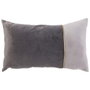Home Deco Factory Coussin Bicolore 30x50 cm avec bordure dorée