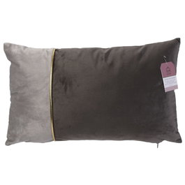 Home Deco Factory Coussin Bicolore 30x50 cm avec bordure dorée