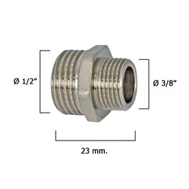WOLFPACK LINEA PROFESIONAL Écrous réducteurs chromés 3/8'' à 1/2''