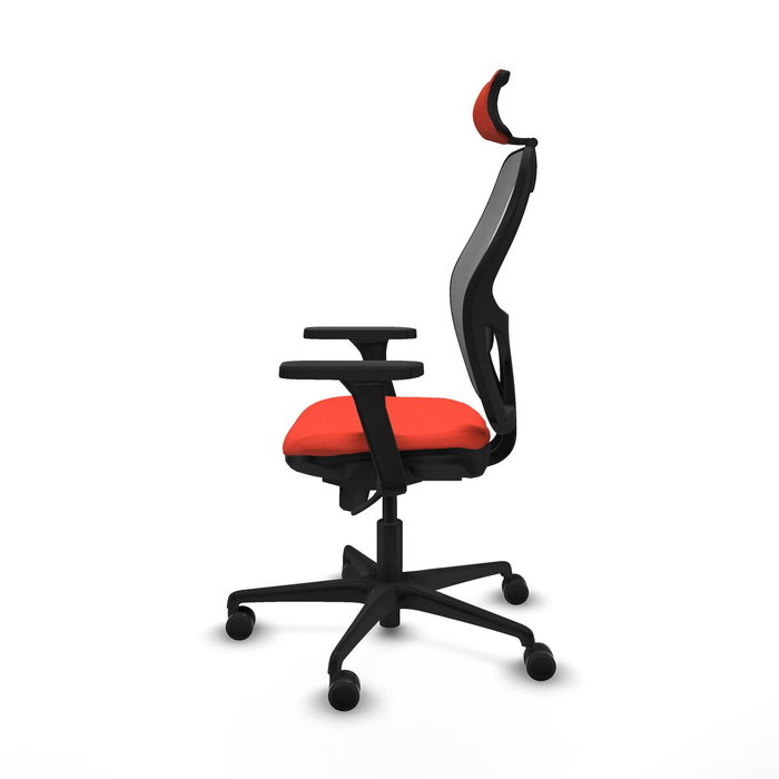 Piqueras y Crespo Chaise de Bureau avec Appui-tête Jorquera 3D036N2 Orange Foncé