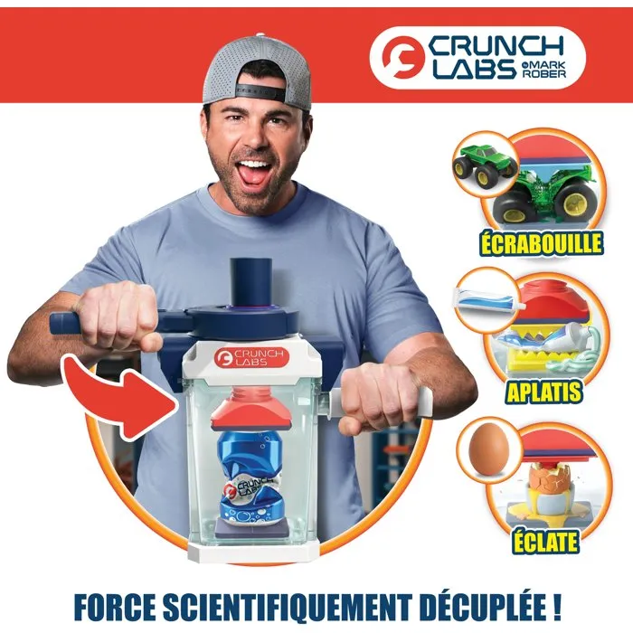 Crunchlabs Kit scientifique Crunchinator - Presse hydraulique - Expériences