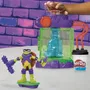 Play-Doh Station de Mutation Les Tortues Ninja - Coffret de Pâte à Modeler avec Figurine Donnie Flexible 10 cm - Loisirs Créatifs Enfants 4 Ans et Plus