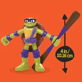 Play-Doh Station de Mutation Les Tortues Ninja - Coffret de Pâte à Modeler avec Figurine Donnie Flexible 10 cm - Loisirs Créatifs Enfants 4 Ans et Plus