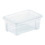 Mondex Space Box K1 Boîte de rangement transparente 5,7 L 35,5 x 21 x 12,5 cm avec couvercle et grille de ventilation