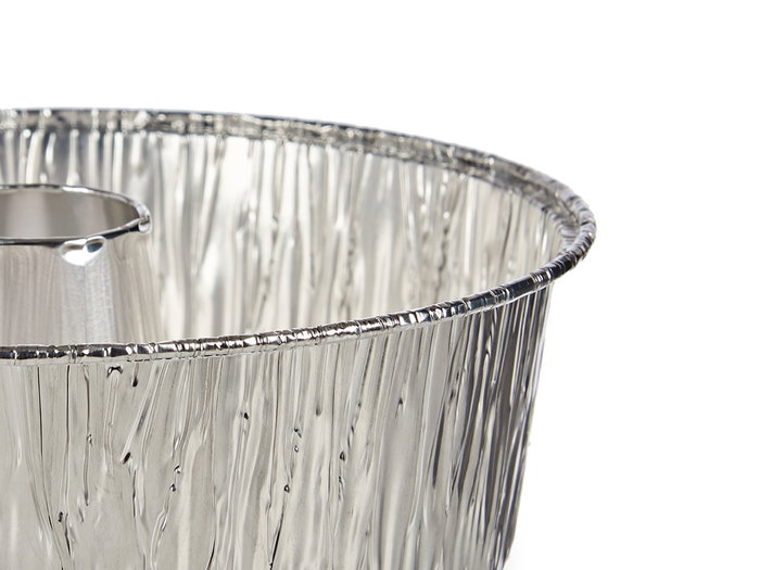 Kinvara Lot de 4 moules à flan en aluminium argenté 19,5 x 19,5 x 7 cm (Set de 24)
