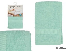 BERILO Serviette unie Turquesa 30x50 cm, lot de 36