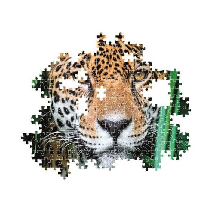 Clementoni Puzzle 500 pièces + poster : Jaguar dans la jungle