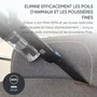 Severin HV7151 - Aspirateur balai sans fil 2-en-1 puissant 300W, 50 min d'autonomie, 650ml, transformable en aspirateur à main, filtre HEPA, Noir/Bleu