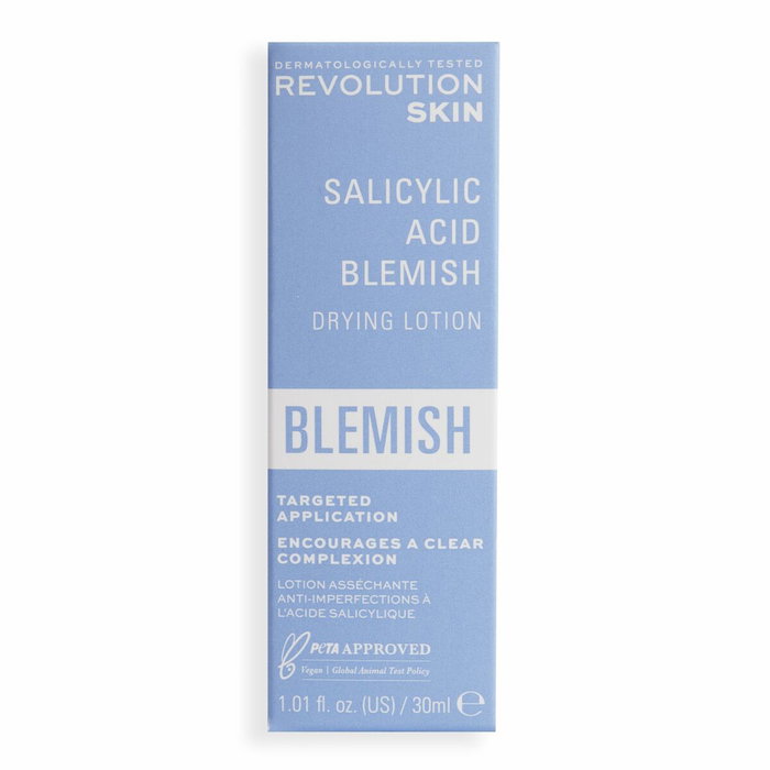 Revolution Skincare Lotion de nuit ciblée anti-imperfections calamine & acide salicylique 30 ml Revolution Skincare Lotion de nuit ciblée anti-imperfections calamine & acide salicylique 30 ml