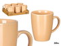 Vessia Jarra Mug Beige 330 ml Céramique 11x10x8 cm (Set de 24)