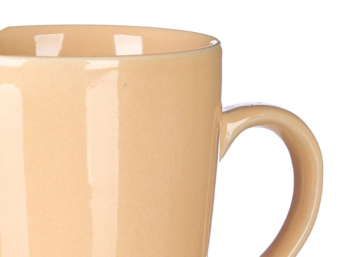 Vessia Jarra Mug Beige 330 ml Céramique 11x10x8 cm (Set de 24)