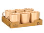 Vessia Jarra Mug Beige 330 ml Céramique 11x10x8 cm (Set de 24)