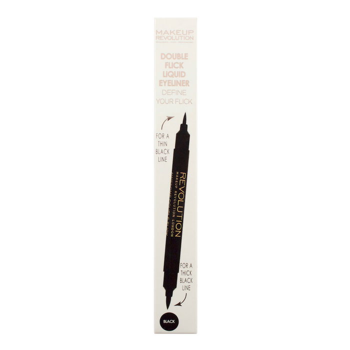 Revolution Make Up Eyeliner Liquide Double Extrémité DUAL FLICK #Noir 1ml Revolution Make Up Eyeliner Liquide Double Extrémité DUAL FLICK #Noir 1ml
