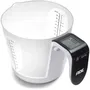 ADE - Balance Cuisine Numérique avec Pichet Doseur Gradué Amovible, Capacité 3 kg / 1 L, Précision au Gramme, Écran LCD, Fonction Tare, Piles CR2032 Incluses