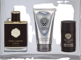 Vince Camuto - Coffret Homme Terra Extreme : Eau de Toilette 100 ml + Déodorant Stick Anti-Transpirant 71 g + Gel Douche & Shampooing 2-en-1 150 ml