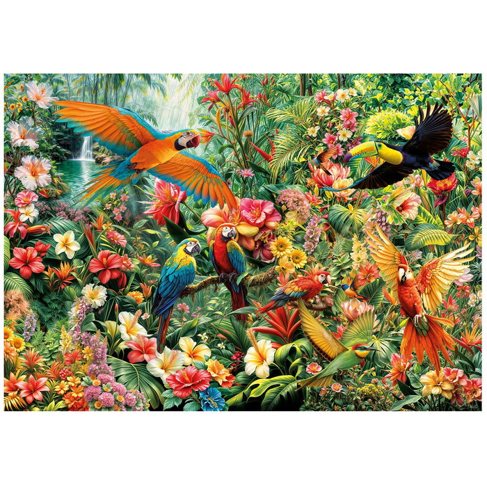 Educa Puzzle 2000 pièces Aves Del Amazonas 20574 – Oiseaux d'Amazonie pour adultes dès 14 ans