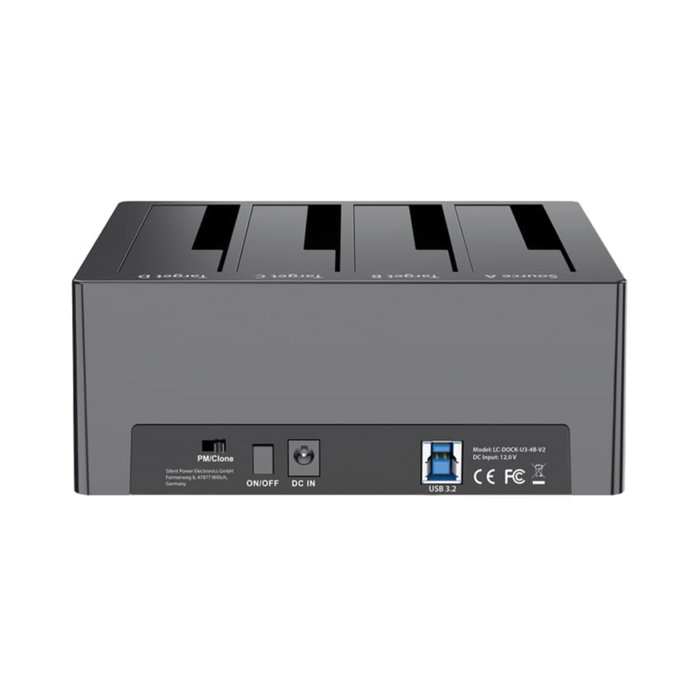 LC-Power LC-DOCK-U3-4B-V2 Station d'accueil HDD/SSD 4 baies LC-Power LC-DOCK-U3-4B-V2 Station d'accueil HDD/SSD 4 baies