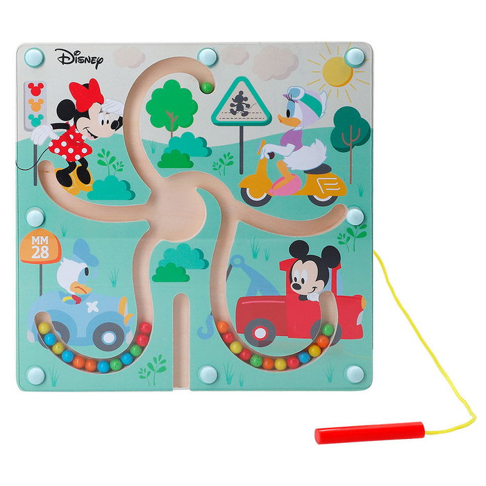 Woomax - Labyrinthe magnétique Baby Disney en bois - Jeu éducatif pour enfants dès 12 mois