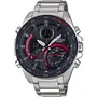 Casio ECB-900DB-1AER Montre connectée Bluetooth solaire en acier inoxydable noir, boîtier 51,5 mm, étanche 10 barres, chronographe, alarmes