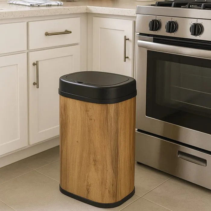Kitchen Move MAJESTIC WOOD Poubelle de cuisine automatique 58 L
