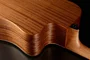 LAG Guitare électro-acoustique Folk Dreadnought Cutaway Natural pour gaucher, table épicéa massif, corps acajou, chevalet BrankoWood