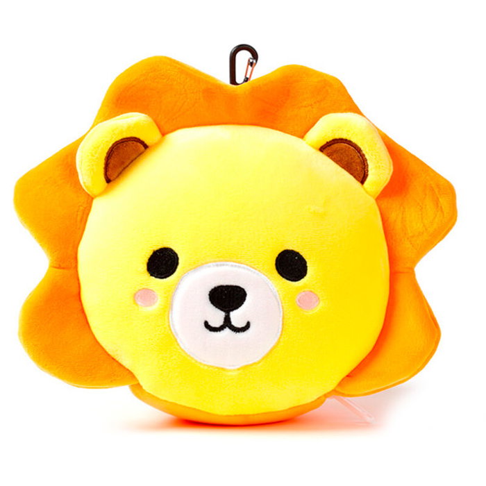 PUCKATOR Oreiller de voyage avec masque pour les yeux Adoramals Relaxeazzz - 19x28x6 cm - 95% Polyester, 5% Spandex PUCKATOR Oreiller de voyage avec masque pour les yeux Adoramals Relaxeazzz - 19x28x6 cm - 95% Polyester, 5% Spandex