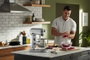 Kitchenaid KSM55SXX Robot Pâtissier Professionnel Heavy Duty 5,2L Argent - Avec Bol et Engrenages Métalliques, 11 Vitesses et Action Planétaire