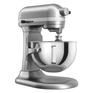 Kitchenaid KSM55SXX Robot Pâtissier Professionnel Heavy Duty 5,2L Argent - Avec Bol et Engrenages Métalliques, 11 Vitesses et Action Planétaire Kitchenaid KSM55SXX Robot Pâtissier Professionnel Heavy Duty 5,2L Argent - Avec Bol et Engrenages Métalliques, 11 Vitesses et Action Planétaire