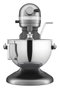 Kitchenaid KSM55SXX Robot Pâtissier Professionnel Heavy Duty 5,2L Argent - Avec Bol et Engrenages Métalliques, 11 Vitesses et Action Planétaire