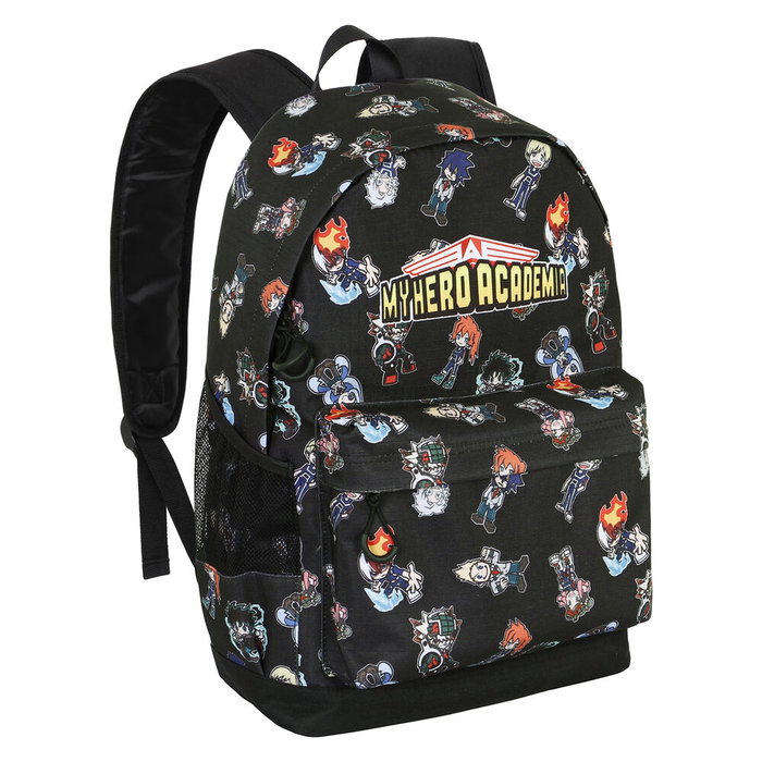 Karactermania Sac à Dos My Hero Academia Urbain Recyclé RPET - Compartiment Unique, Anti-Liquide, Poche Coussintée pour Électronique, 44 cm