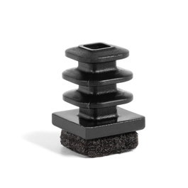 HERRAJES ALK Contera carrée d'insertion avec feutre 15 x 15 mm