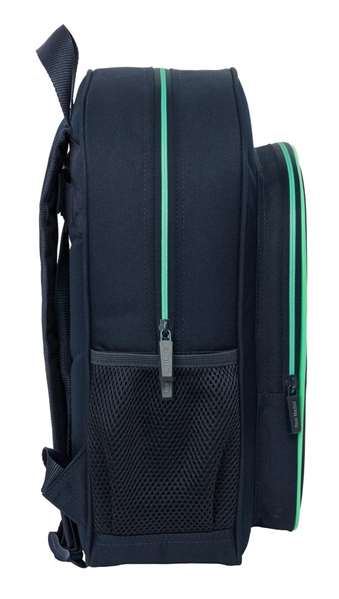 Safta Mochila Junior Adapt.Carro Real Madrid 2ª Equipacion 25/26 - Sac à dos pour enfants avec roulettes et poignée, dimensions 32x38x12 cm, âge minimum 3 ans