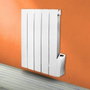Warm Tech Radiateur électrique à inertie fluide 900W Blanc