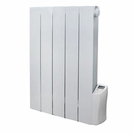 Warm Tech - Radiateur électrique à inertie fluide, 900W, 230V, pour pièce jusqu'à 35 m³, Blanc