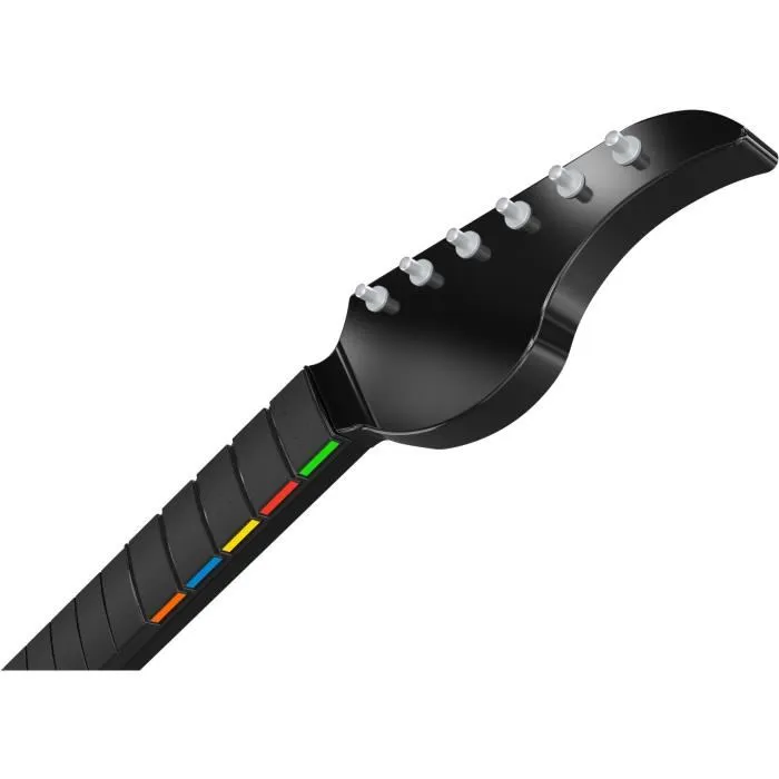 PDP Riffmaster - Guitare sans fil officielle PlayStation pour PS4, PS5 et PC - Compatible Fortnite Festival et Rock Band 4 - Noir