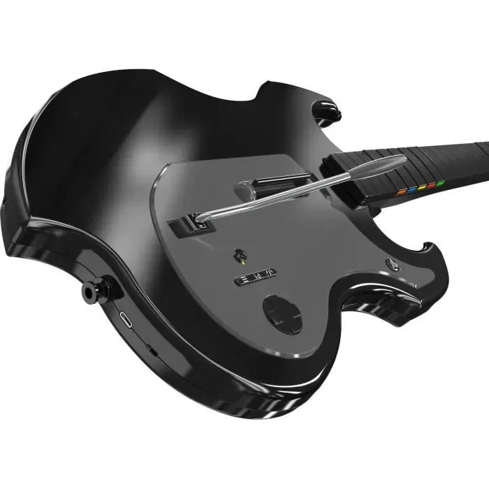 PDP Riffmaster - Guitare sans fil officielle PlayStation pour PS4, PS5 et PC - Compatible Fortnite Festival et Rock Band 4 - Noir