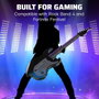PDP Riffmaster Guitare sans fil Noir et gris pour PS5, PS4 et PC
