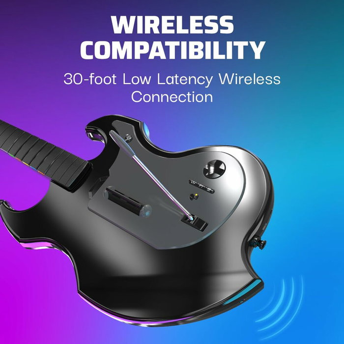 PDP Riffmaster Guitare sans fil Noir et gris pour PS5, PS4 et PC PDP Riffmaster Guitare sans fil Noir et gris pour PS5, PS4 et PC