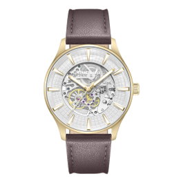 Kenneth Cole KCWGX0057901 - Montre Automatique Dorée et Marron