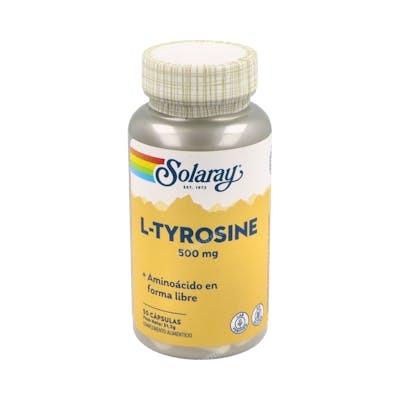 SOLARAY L-Tyrosine 500 mg, 50 capsules