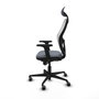 Piqueras y Crespo 2D036G1 Chaise de Bureau avec Appui-tête Gris