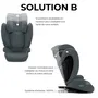Cybex Siège auto Solution B i-Fix - 3 à 12 ans (15-50 kg, 100-150 cm) - Dossier réglable 12 positions, protection latérale, système ISOFIX - Gris