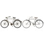 Home ESPRIT Décoration murale Bicyclette Vintage Métal Marron Noir (2 Unités)