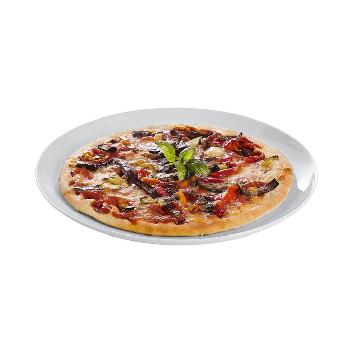 Luminarc Plat à Pizza Diwali Granit en Verre Gris 32 cm - Résistant, Apte Micro-ondes, Facile à Nettoyer