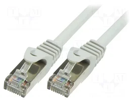 LOGILINK Cordon de raccordement Cat 5e F/UTP RJ45 0,25m gris