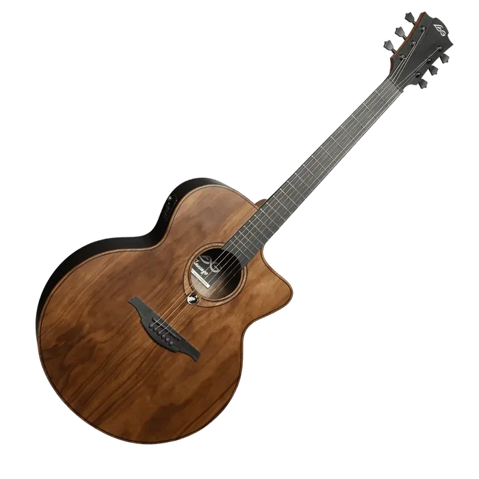 LAG Guitare Acoustique Électroacoustique Jumbo Cutaway – Sauvage Lag, Table Massif Brankowood, Finition Satinée LAG Guitare Acoustique Électroacoustique Jumbo Cutaway – Sauvage Lag, Table Massif Brankowood, Finition Satinée